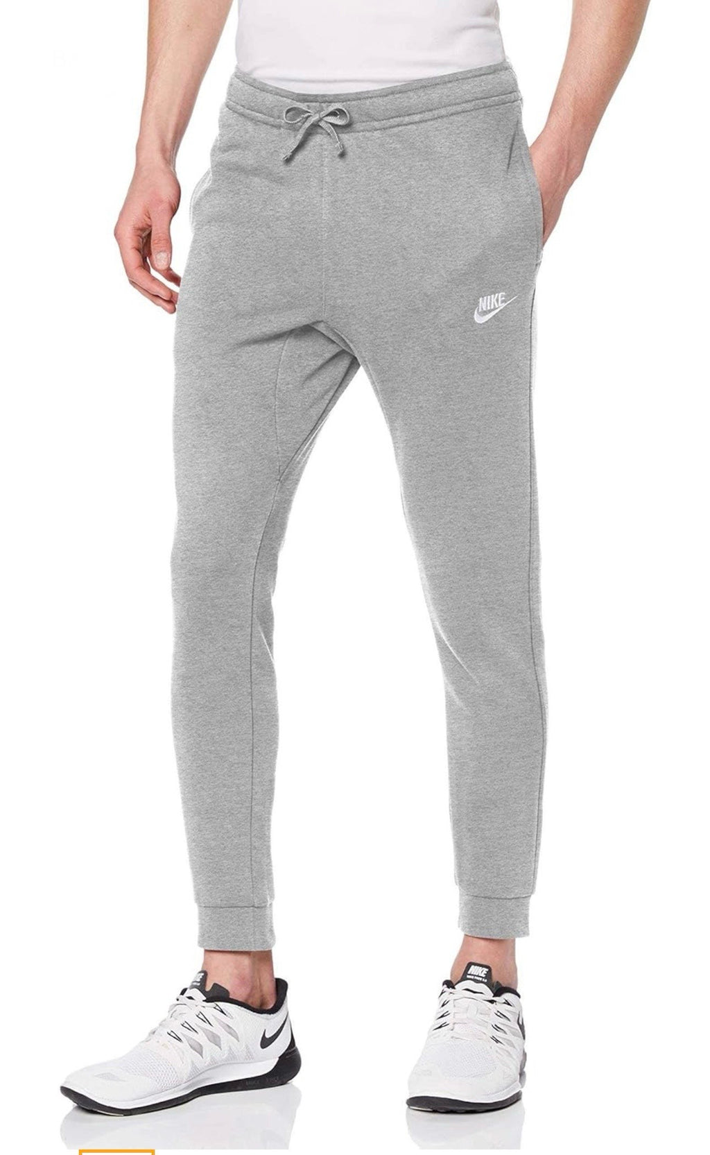 Nike Trousers Grey (White Logo)